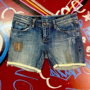 Denim jeans shorts